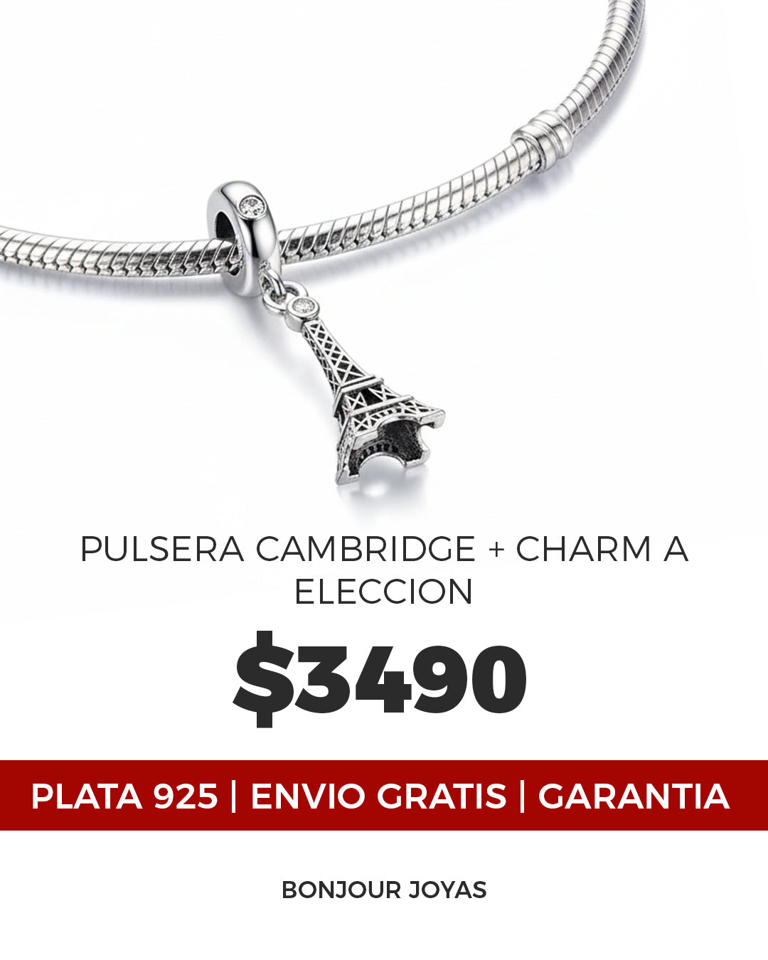 Promo pulsera Cambridge + Charm a elección