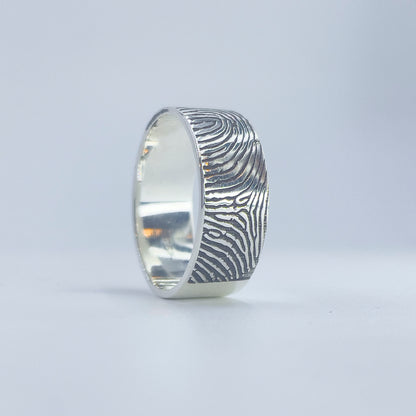 Anillo Personalizado con Huella dactilar
