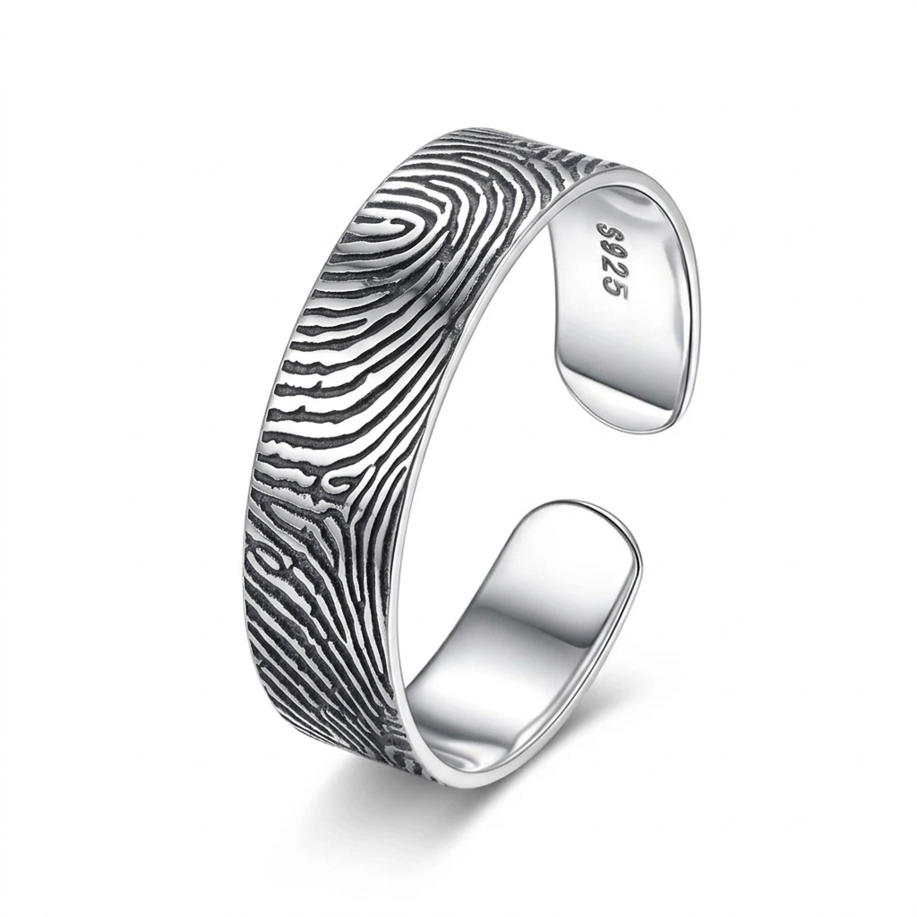 Anillo Personalizado con Huella dactilar