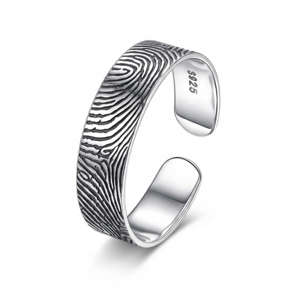 Anillo Personalizado con Huella dactilar